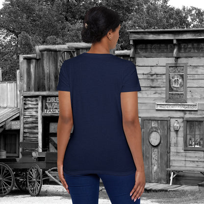 Desert Ghost Town Spooks Western Halloween Women's Organic Short Sleeve T-Shirt Gifts for Her
