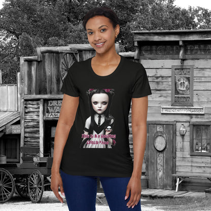My Resting Witch Face Halloween with Wednesday Addams Women's Organic Short Sleeve T-Shirt