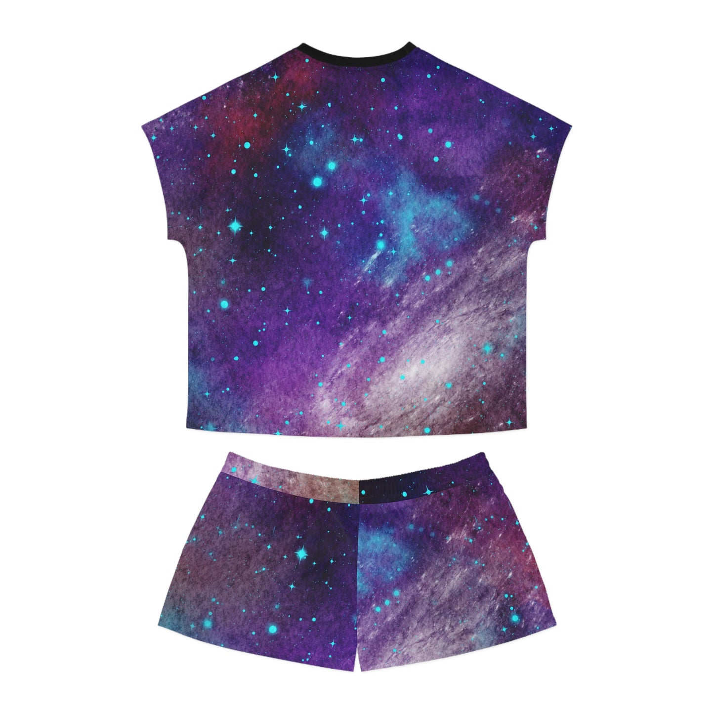 Outer Space Out of this World Women's Short Pajama Set (AOP)