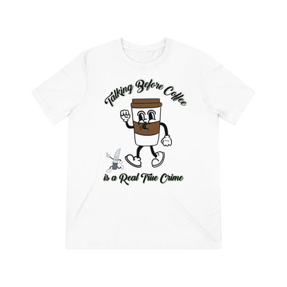 Retro Talking before Coffee is a real True Crime Unisex Triblend Tee Gifts for her GIfts for Him
