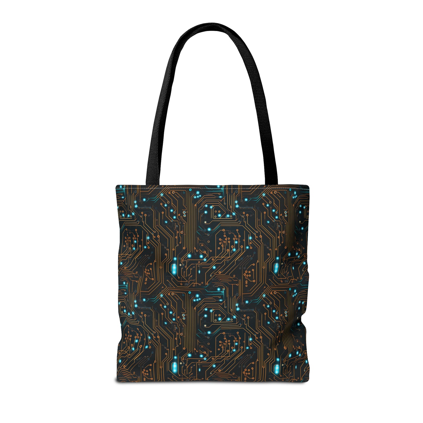 Golden Circuit Board AOP Tote Bag