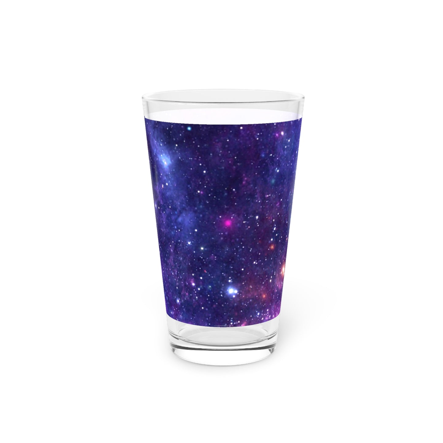 Purple Beyond the Stars Outer Space Out of this World Pint Glass, 16oz