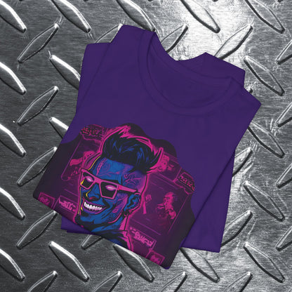 The Future is now Cyber Punk Guy Unisex Jersey Short Sleeve Tee
