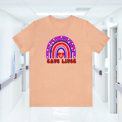 It's a Good Day to Save Lives, Nurse Unisex Jersey Tee Bella+Canvas 3001 Healthcare Gift Medical Students, Various Sizes Available