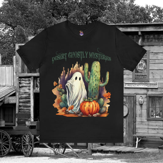 Desert Ghostly Mysteries Western Halloween Unisex Jersey Short Sleeve Tee Gifts for Him Gifts for Her