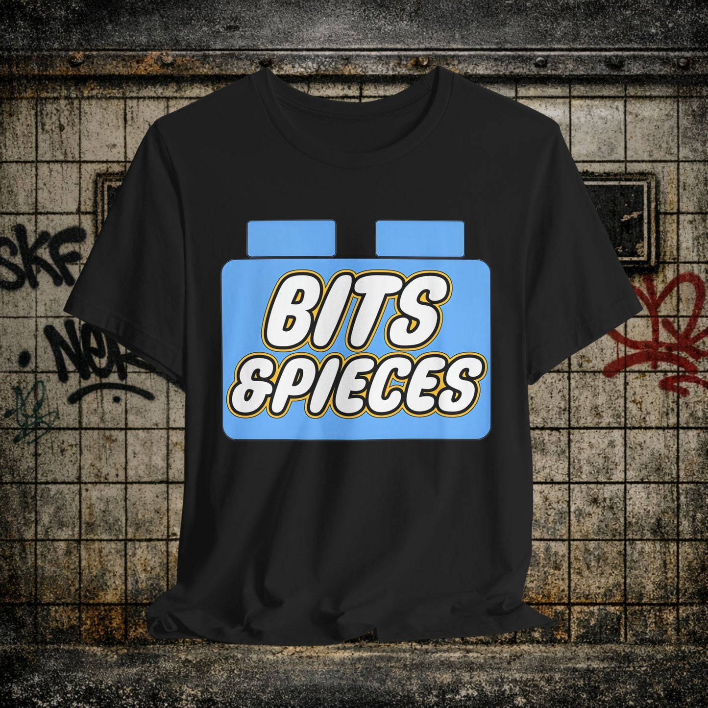 Bits & Pieces Graphic Tee One Size Fits All… Jokes?”