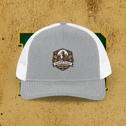 Paddle Daddy Snapback – Chloe-Stamped Club Lid Rustic Embroidered Snapback Trucker Cap, Outdoor Adventure Hat, Camping Gift, Fishing Gear, Unisex Cap