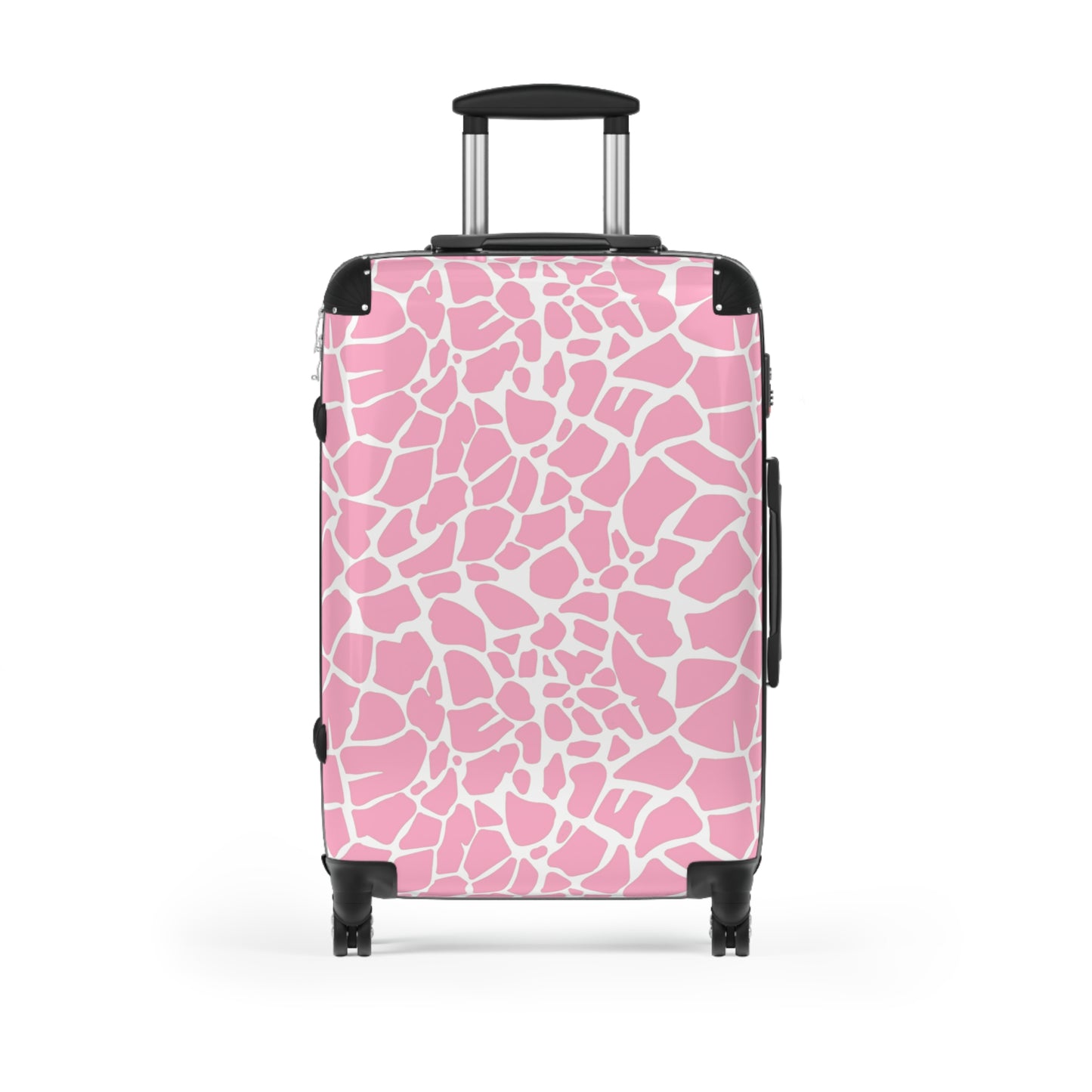 Pink Giraffe Print Suitcase