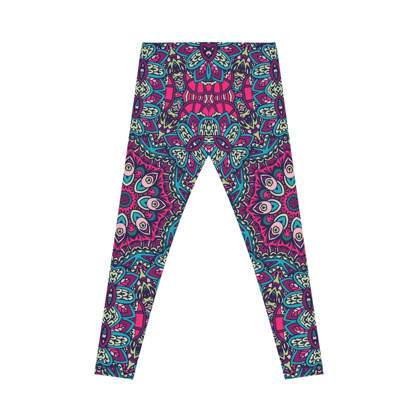 Fashion Forward: Purple Boho Plus Size Leggings - All-Over Comfort