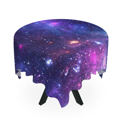 Purple Beyond the Stars Outer Space Out of this World Tablecloth