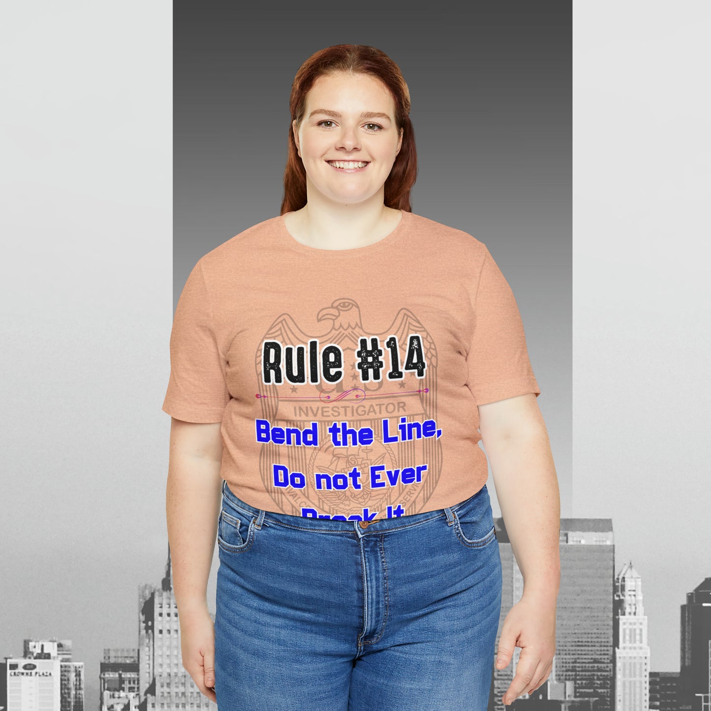 Rules of Gibbs #14 Bend the Line, Do not Break the Line Unisex Jersey Short Sleeve Tee