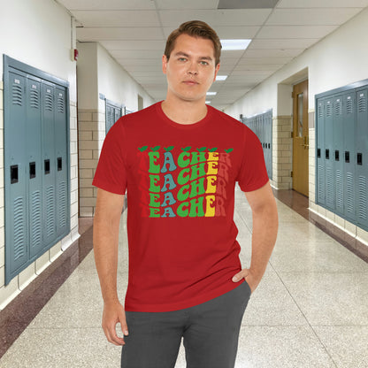 Colorful Teacher Unisex Jersey Short Sleeve Tee