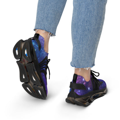 Purple Beyond the Stars Outer Space Out of this World Women's Mesh Sneakers