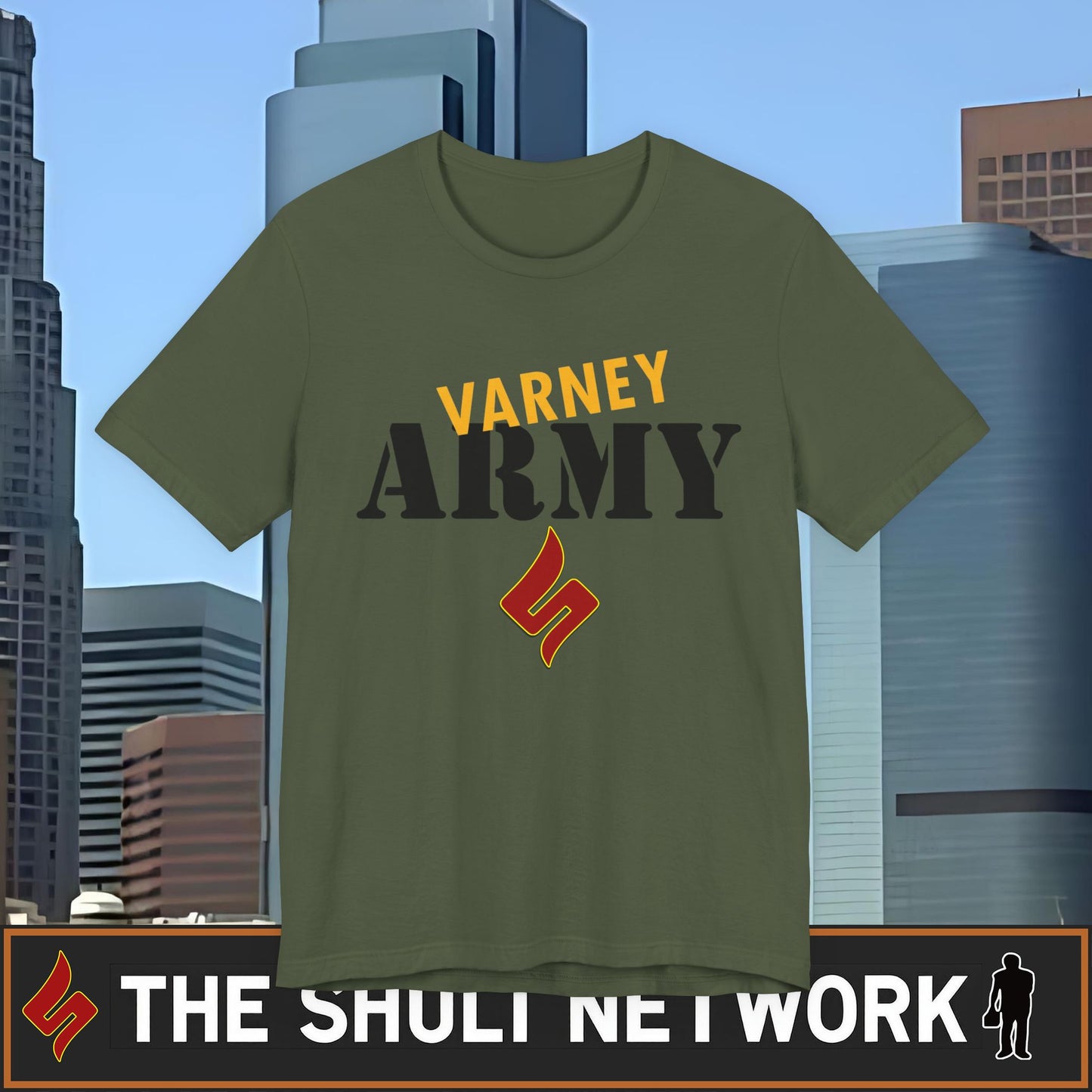 Varney Army T-Shirt — The Shuli Network Support Tee