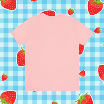 Sarcastic Elegance: Vintage Pink Pinup Girl "Sugar and Spice" on a Bella+Canva 3001 Unisex Jersey T-Shirt - A Must-Have Gift for her