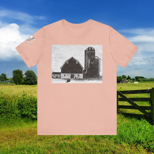 Registered Red & White Holstein Unisex Tee - Farm-Themed Apparel for Animal Lovers