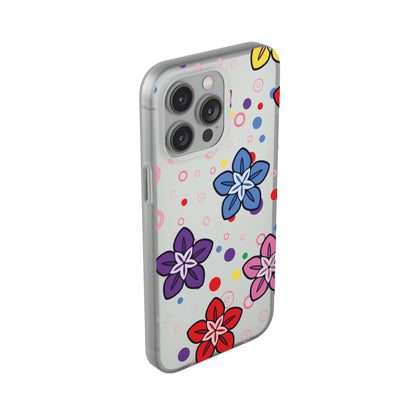 Retro Colorful Flowers Flexi Cases for IPhone and Samsung