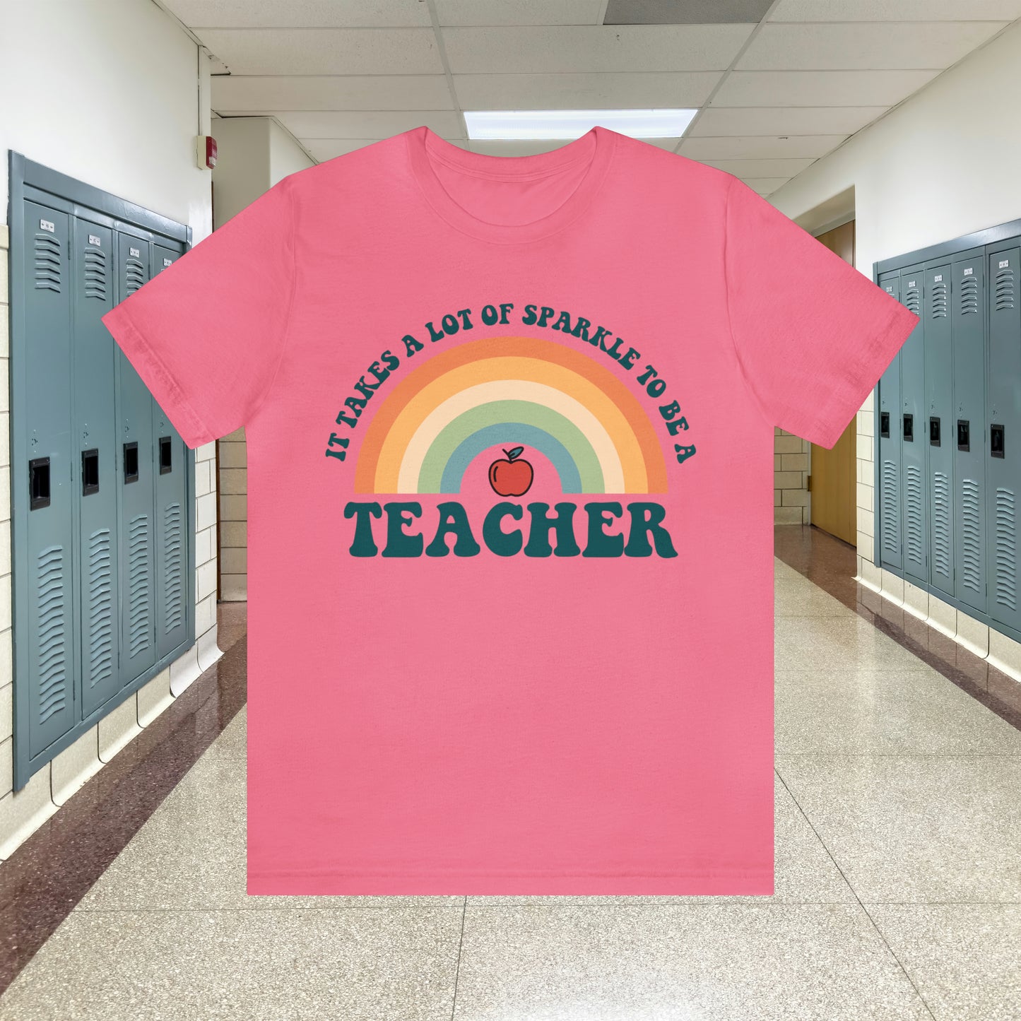 It takes alot of Sparkle to be a Teacher Unisex Jersey Short Sleeve Tee