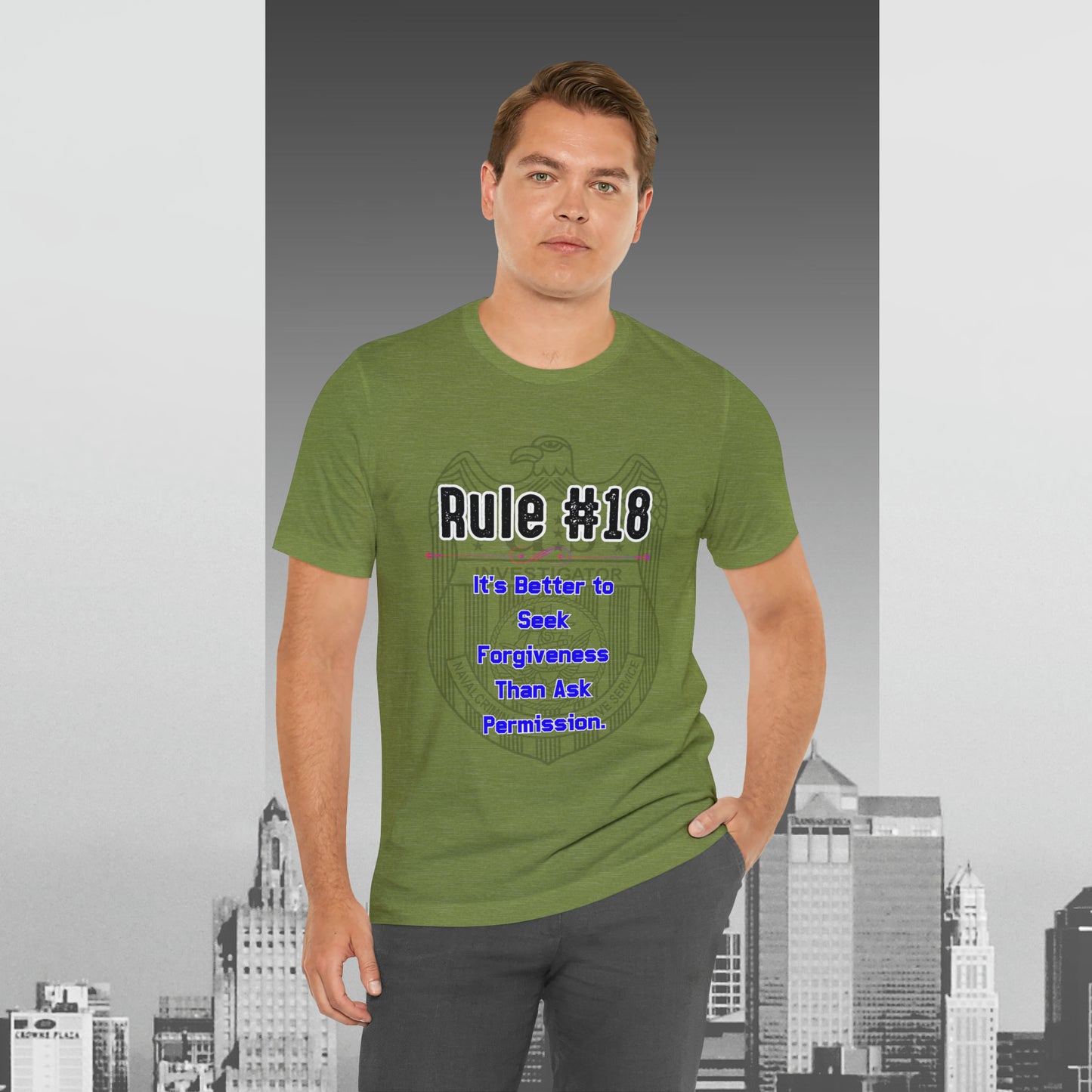 Rules of Gibbs #18 Its's Better to seek Forgiveness, than ask permission Unisex Jersey Short Sleeve Tee