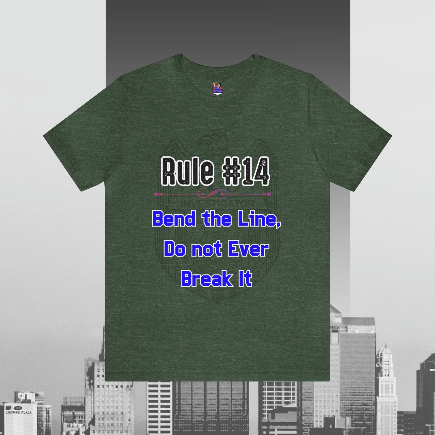 Rules of Gibbs #14 Bend the Line, Do not Break the Line Unisex Jersey Short Sleeve Tee