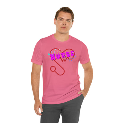 Nurse Love Unisex Jersey Tee Bella+Canvas 3001 Healthcare Gift Medical Students, Soft Fabric, Various Sizes Available