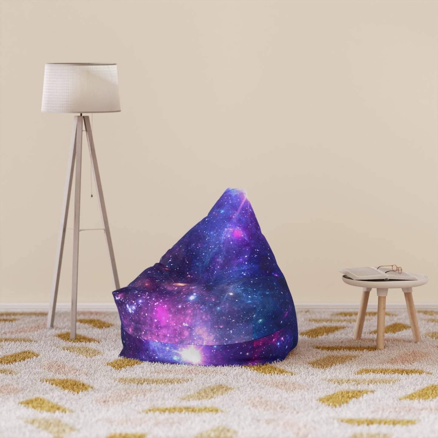 Purple Beyond the Stars Outer Space Out of this World Bean Bag Chair Cover