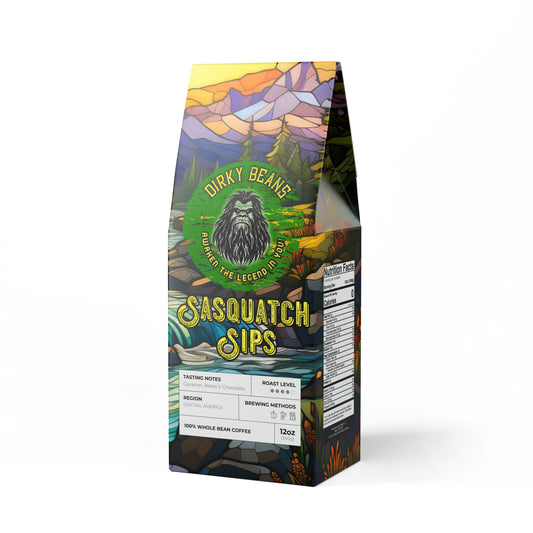Sasquatch Sips: Unleash Your Inner Yeti with a Roast as Bold as Bigfoot! (Medium-Dark Roast)Coffee