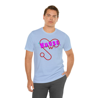 Nurse Love Unisex Jersey Tee Bella+Canvas 3001 Healthcare Gift Medical Students, Soft Fabric, Various Sizes Available