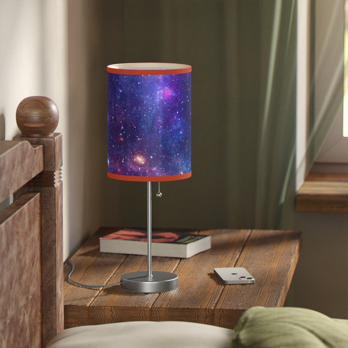 Purple Beyond the Stars Outer Space Out of this World Lamp on a Stand, US|CA plug