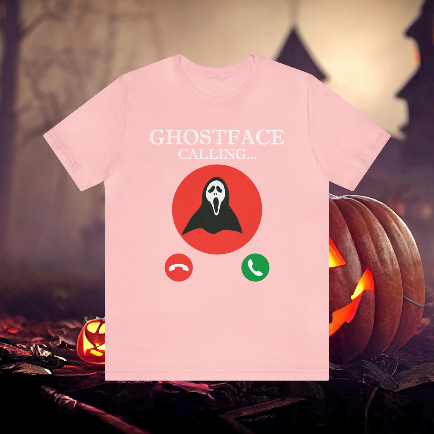 Ghost Face is Calling Halloween Unisex Jersey Short Sleeve Tee Gifts For her Gifts for Him