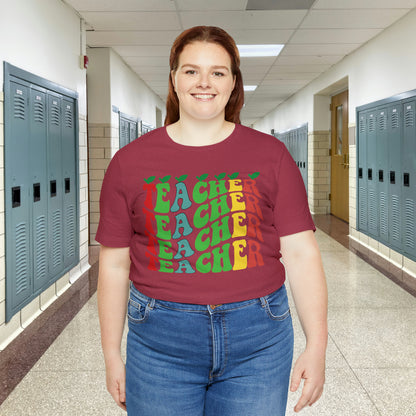 Colorful Teacher Unisex Jersey Short Sleeve Tee