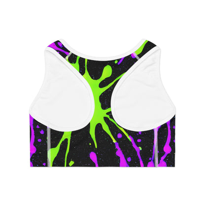 Splatter Pop Sports Bra