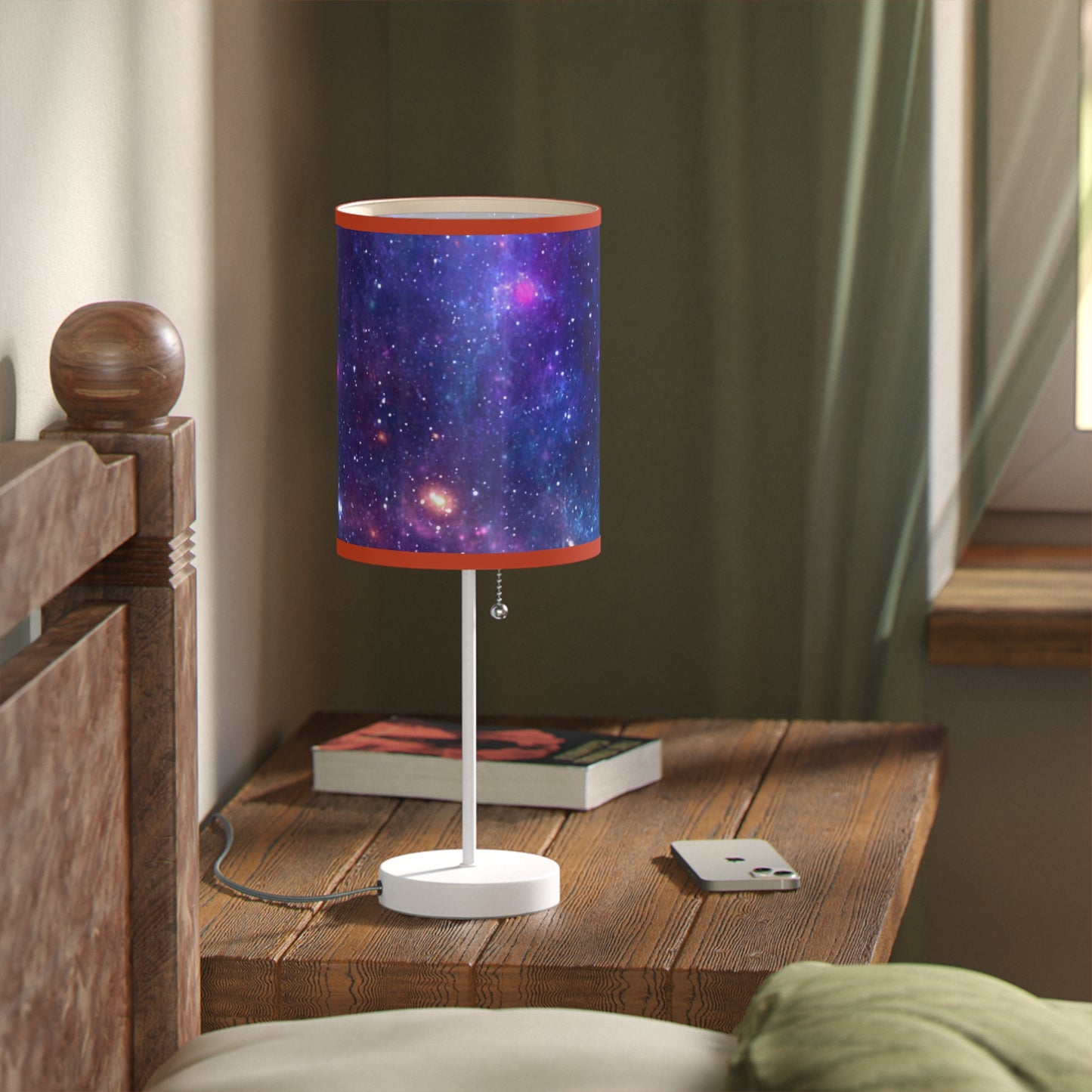 Purple Beyond the Stars Outer Space Out of this World Lamp on a Stand, US|CA plug