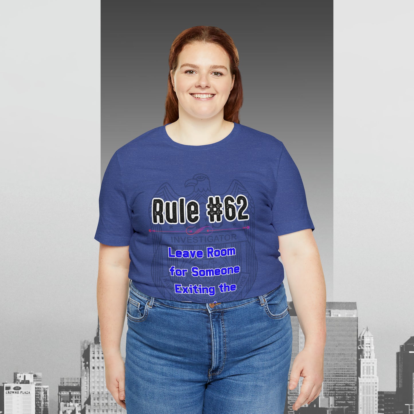 Rules of Gibbs #62 Leave Room for someone Exiting an Elevator Unisex Jersey Short Sleeve Tee