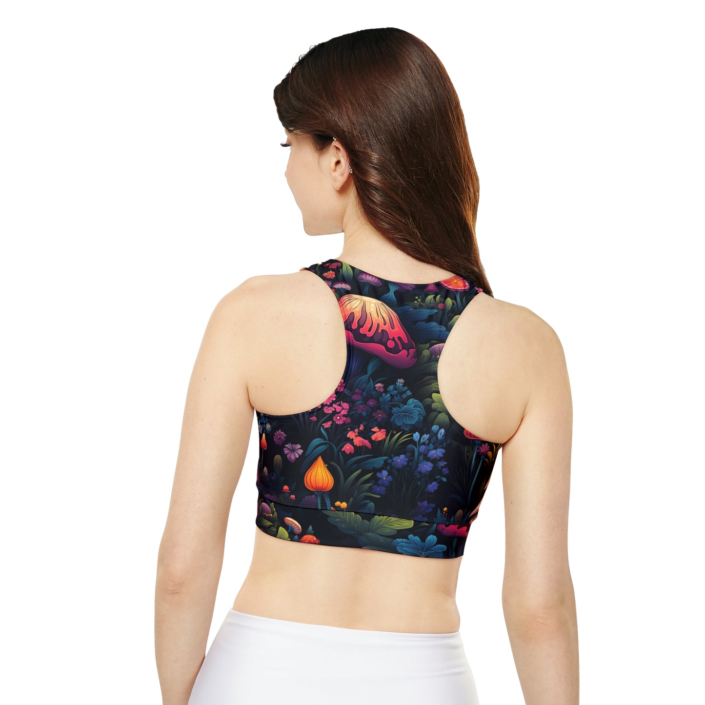 Fairy Tale Magical Forest Fully Lined, Padded Sports Bra (AOP)