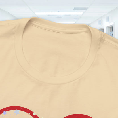 Nurse Love Unisex Jersey Tee Bella+Canvas 3001 Healthcare Gift Medical Students, Soft Fabric, Various Sizes Available