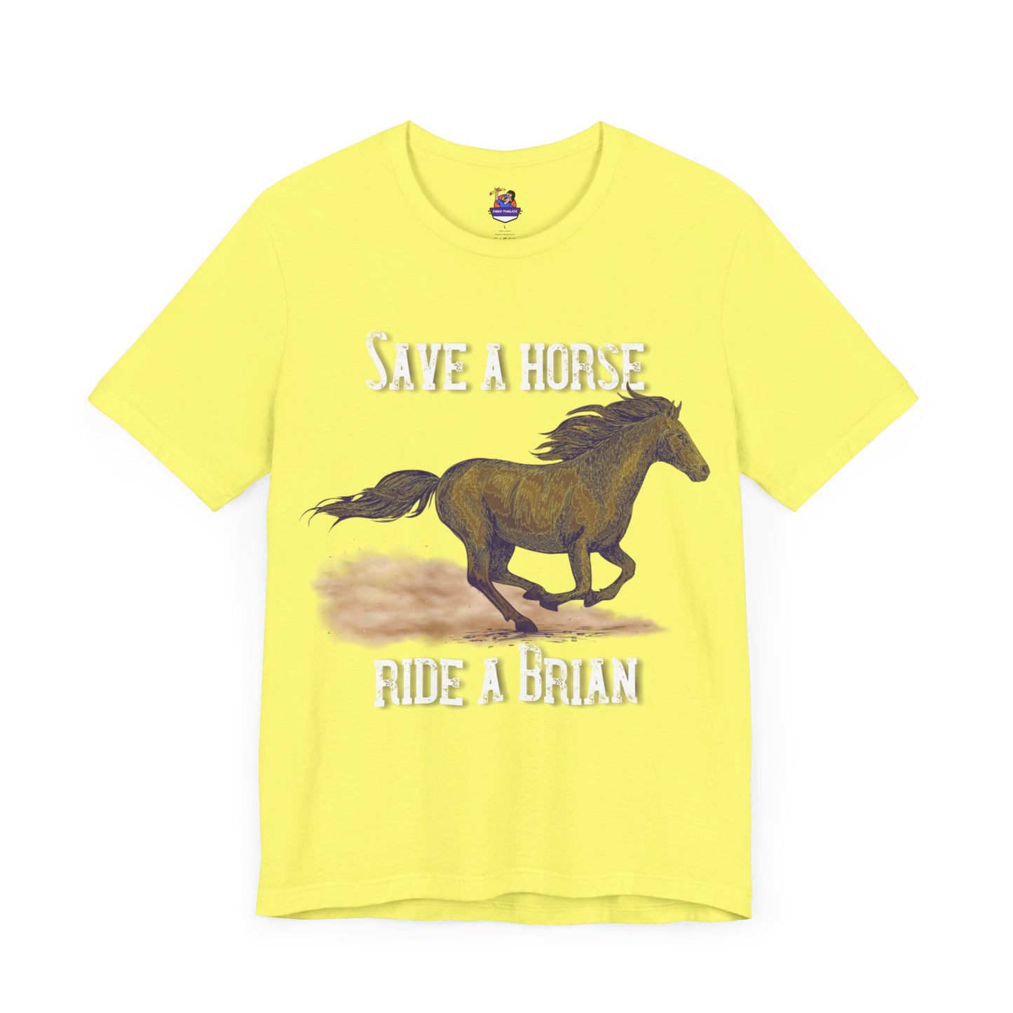 Save a Horse, Ride a [Custom Name] - Unisex Jersey Short Sleeve Tee