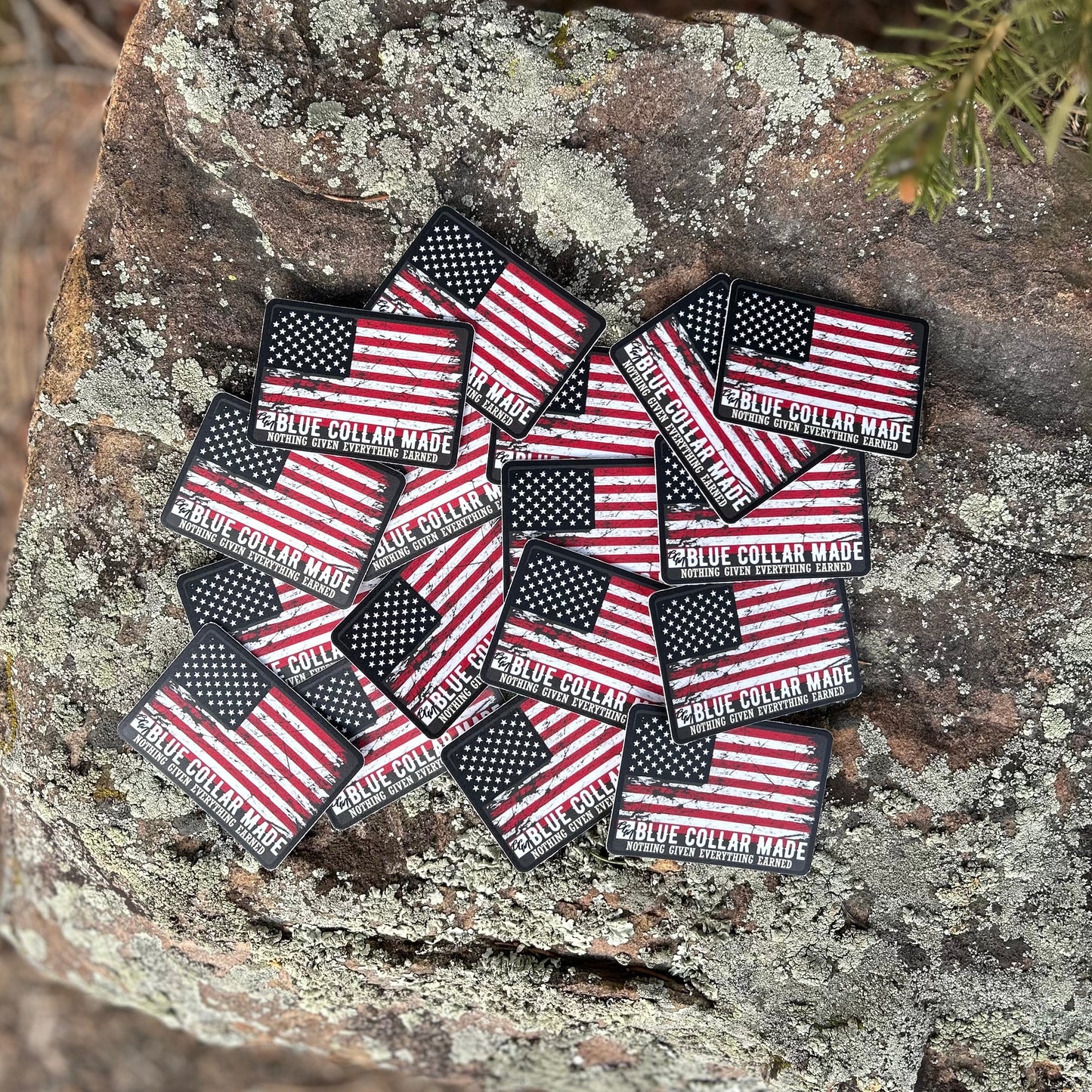 American Blue Collar Sticker