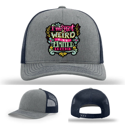 I’m Not Weird Leather Patch Hat