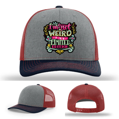 I’m Not Weird Leather Patch Hat