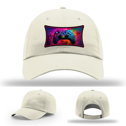 Next Level Gamer Hat | Full-Color Leather Patch Controller Design