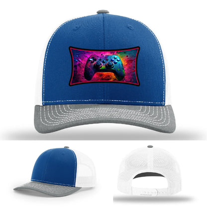 Next Level Gamer Hat | Full-Color Leather Patch Controller Design