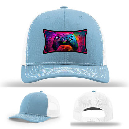 Next Level Gamer Hat | Full-Color Leather Patch Controller Design
