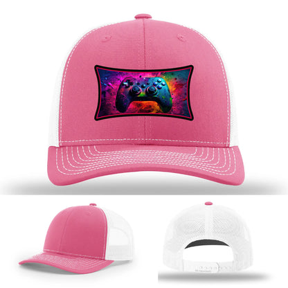 Next Level Gamer Hat | Full-Color Leather Patch Controller Design