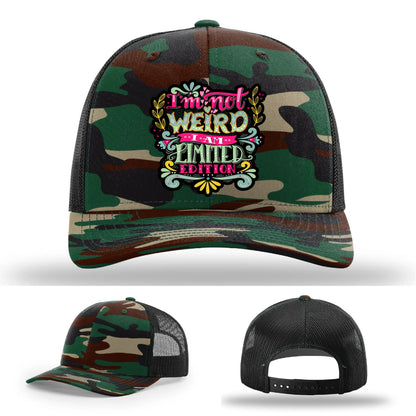 I’m Not Weird Leather Patch Hat