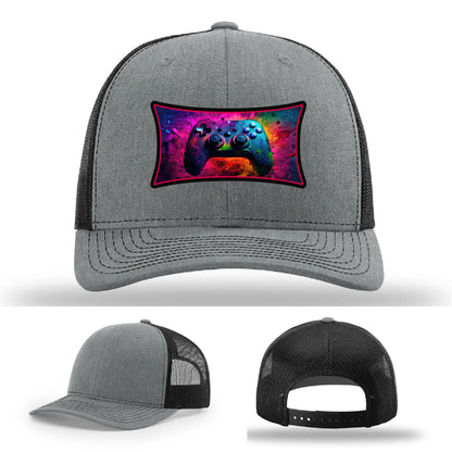 Next Level Gamer Hat | Full-Color Leather Patch Controller Design