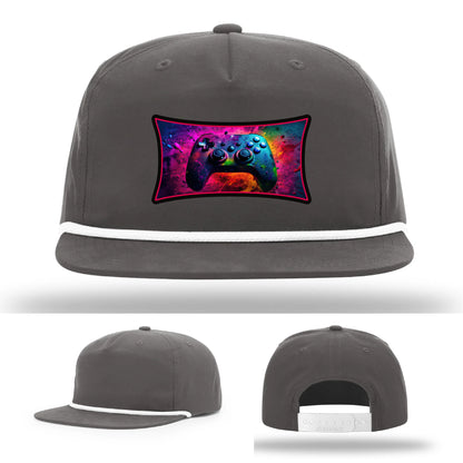 Next Level Gamer Hat | Full-Color Leather Patch Controller Design