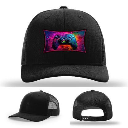 Next Level Gamer Hat | Full-Color Leather Patch Controller Design