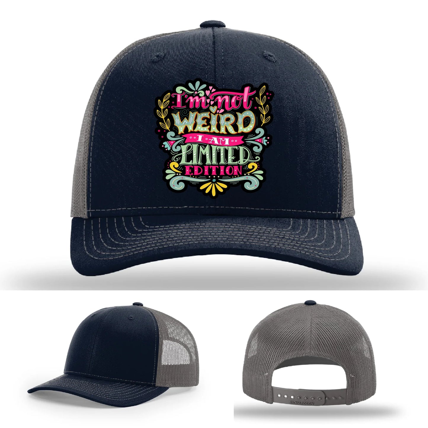 I’m Not Weird Leather Patch Hat