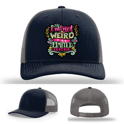 I’m Not Weird Leather Patch Hat